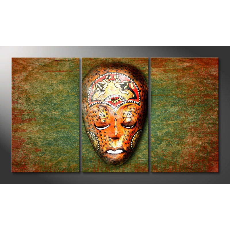 Afro Dream - Wrapped Canvas Print, 100 cm H x 180 cm W, 3 Piece Canvas Set