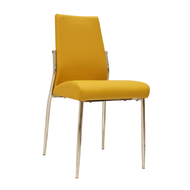 Zara Upholstered Dining Chair, Yellow
