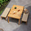 Seras Teak Wood 4-Person Dining Set