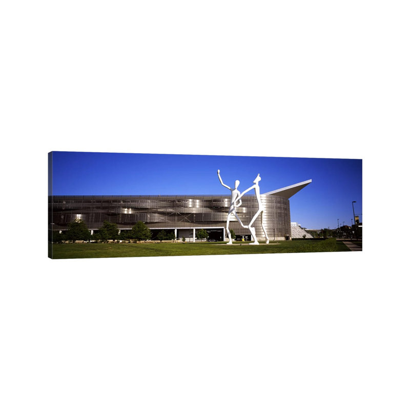 Dancers Sculpture - Wrapped Canvas Panoramic Print, 121.92 cm H x 40.64 cm W x 3.175 cm D