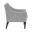 Fauteuil d'appoint Ginna, polyester capitonné à boutons bleu mer-113497042