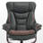Kalson Swivel Recliner with Ottoman, Reclining Chair with Adjustable Back, Faux Leather-802971849