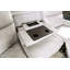 Canapé modulaire inclinable électrique en taupe clair Canapé d'angle en coin Fauteuil modulaire inclinable-903640714
