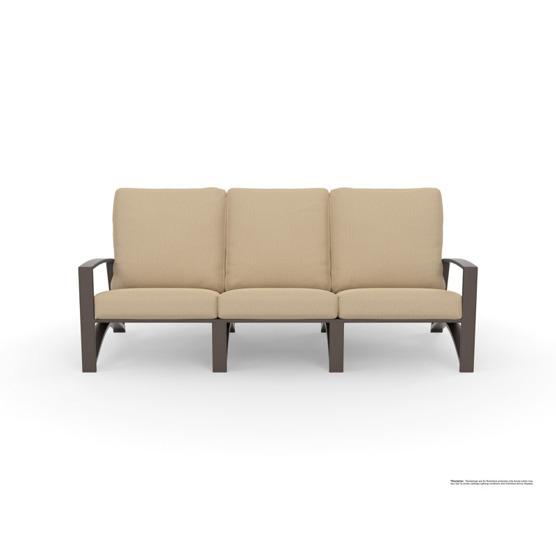 Arc Outdoor 3 - Seat Patio Sofa, Namibia Grey, Copper Creek