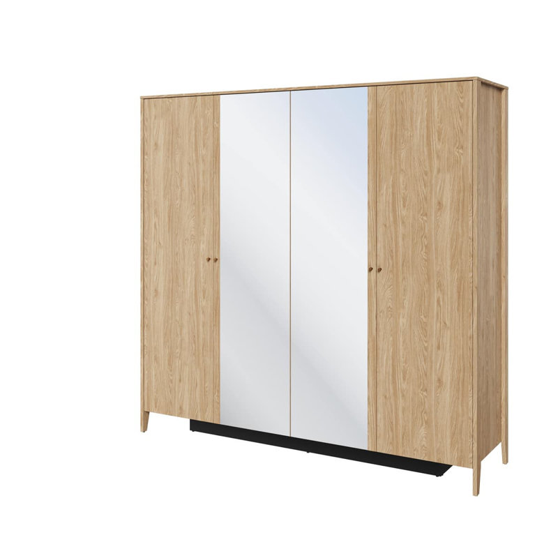 Delancy 4 Door Manufactured Wood Wardrobe