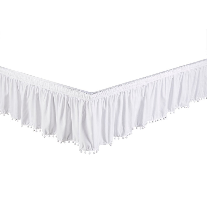 Jupe de lit 14 po Bedskirt 6, Simple, Blanc