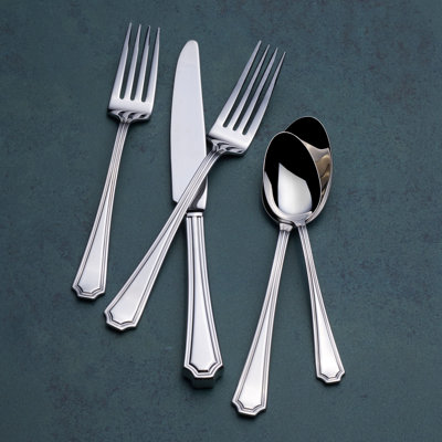 Wallace Audra 20-Piece 18/10 Stainless Steel Flatware Set, Service For 4