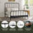 Sebbie Metal Complete Bed With Polydeck, Black-1870428537