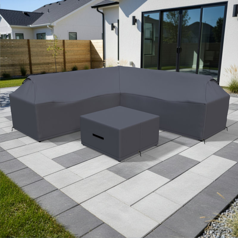 All-Weather Wicker Outdoor Conversation Set Group Seating Sectional Sofa Covers