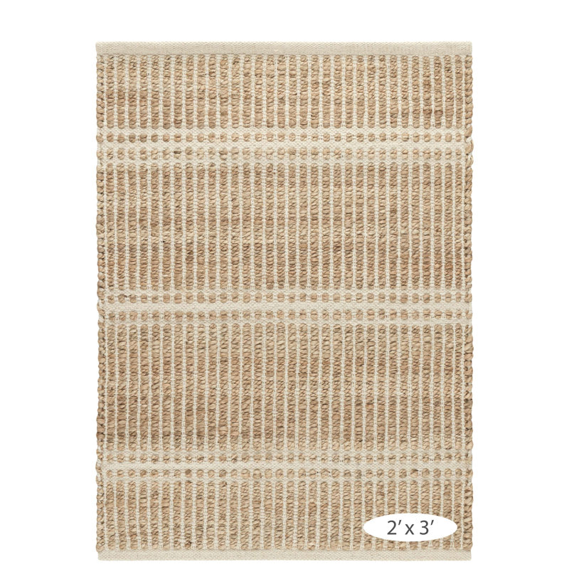 Arbor Handwoven Jute Rug, Rectangle 2' x 3', Ivory
