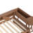 Twin Size Daybed With Trundle,Wood Daybed Frame With Storage Drawers,Side Shelves And Desk,Vintage Brown-976471036-976471010