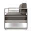 Canapé 3 places avec plateau en métal-1379159165