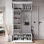 Hall Tree 115cm Wide with Shoe Storage-1864341117