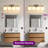  4-Light Dimmable Bathroom Vanity Light with Frosted Milk Glass Shades-291746099-291746098