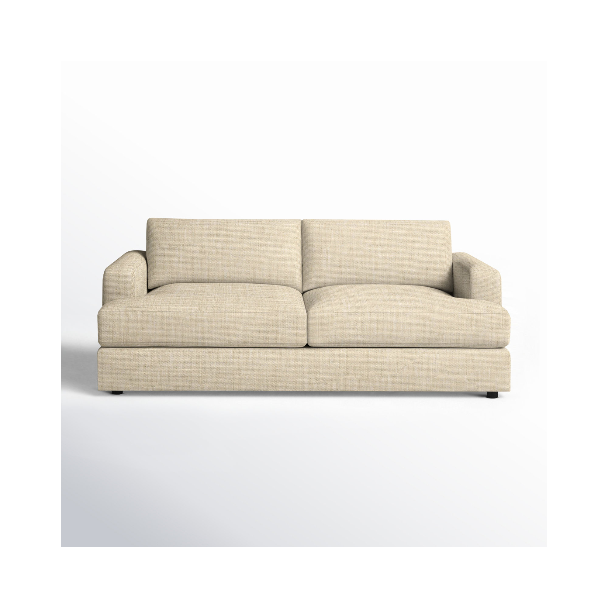 Cayden 84'' Upholstered Sofa, Canvas Flax Sunbrella® Canvas
