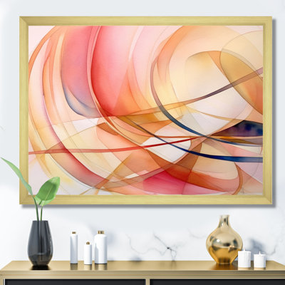 " Peach And Yellow Minimalist Harmony III "