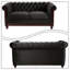 Canapé Chesterfield 2 places rembourré en velours-32696678