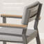 Chaises de patio pour 2 personnes, chaises d'extérieur en aluminium avec coussins épais