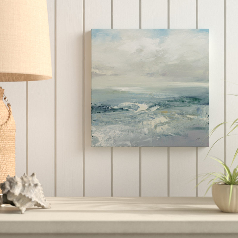 « ondulations abstract », reproduction de peinture à l’acrylique sur toile tendue, H 14 po x l 14 po x P 2 po