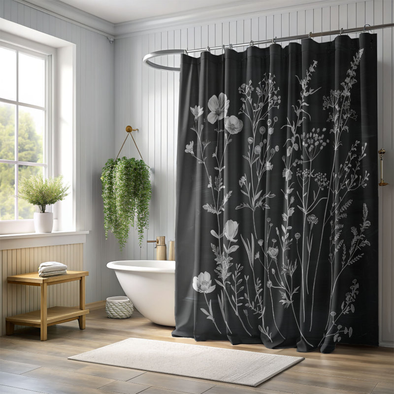 Rideau de douche standard 1 pièce Classic, H 74 po x l 35 po