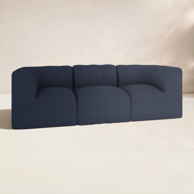 Praia 96" Sunbrella® Outdoor Sofa, Canvas Navy Sunbrella® Canvas
