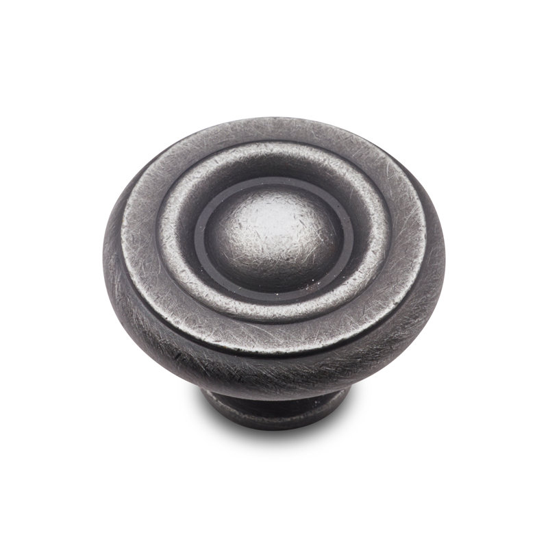 CK Series 1 1/2" Diameter Mushroom Knob, Large, Distressed Nickel