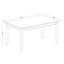 Ensemble de table de salle à manger 7 pièces composé d'une table de cuisine rectangulaire et de 6 chaises de salle à manger en tissu de lin, acajou-1849310483-1849310484-1800887956