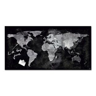 Artverum Wall Mounted Magnetic Unframed Glass Board