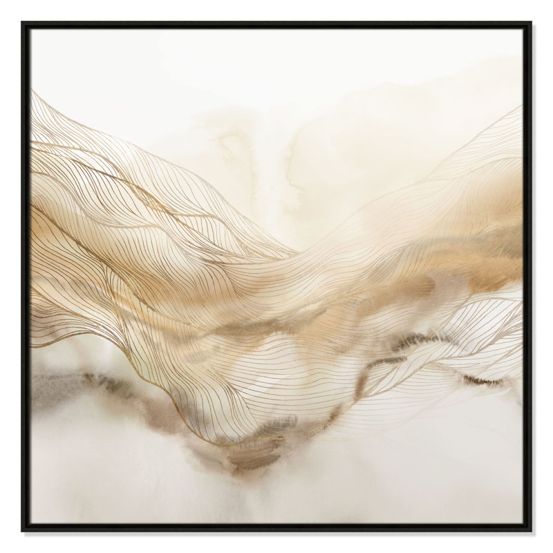 «Line Haze II» par Isabelle Z, H 37,5 po x l 37,5 po, Espresso