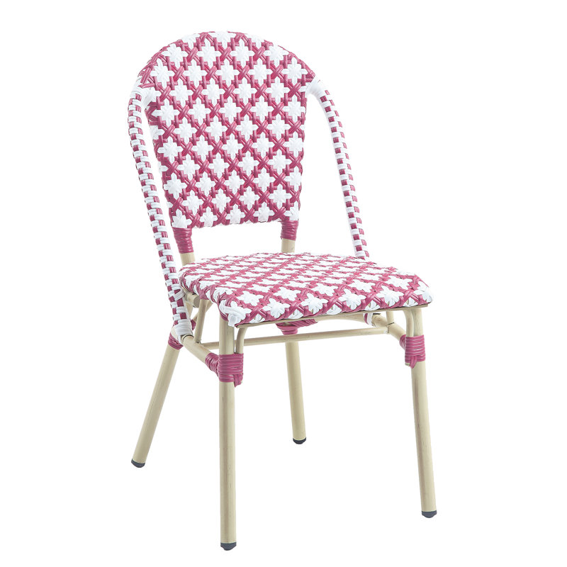 Chaise de bistro Allexia, Rose