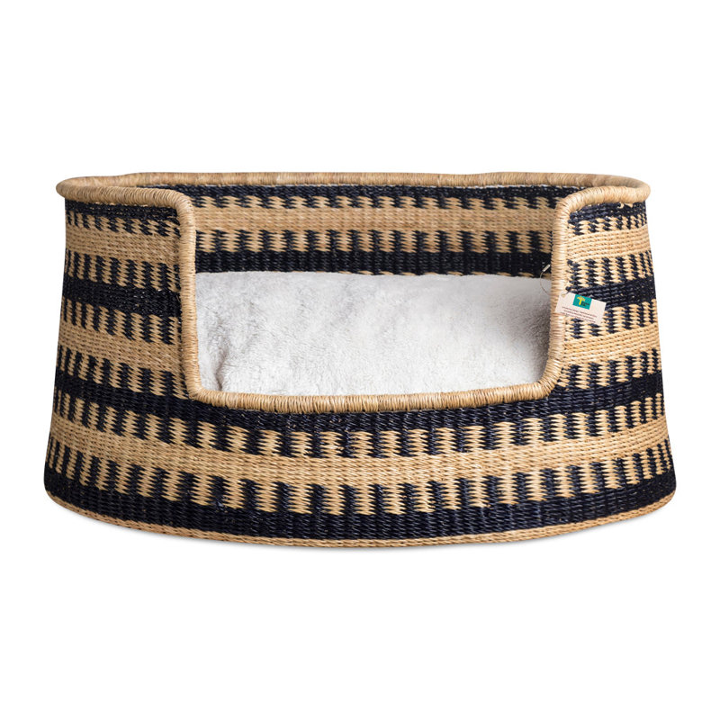 Bear Striped Cotton Pet Bed