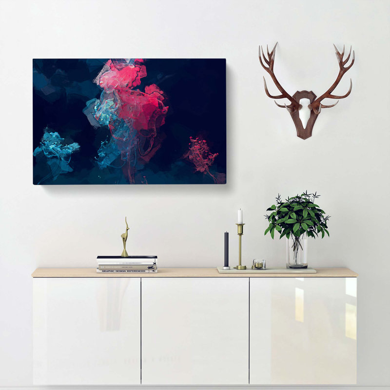 The Jellyfish In Abstract - Wrapped Canvas Print, 50cm H x 76cm W x 3cm D