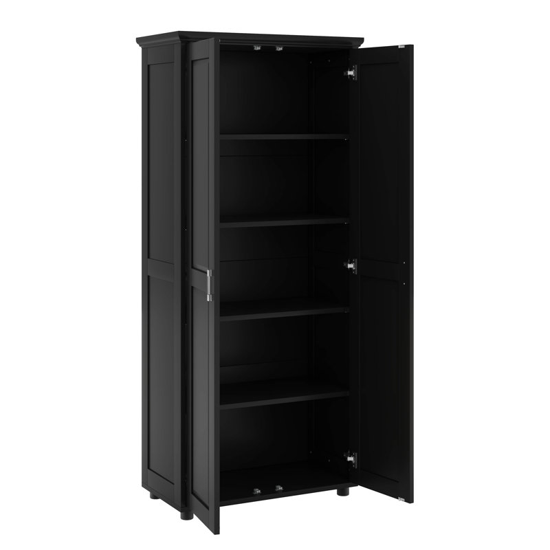 Armoire de rangement avec deux portes - tablettes réglables