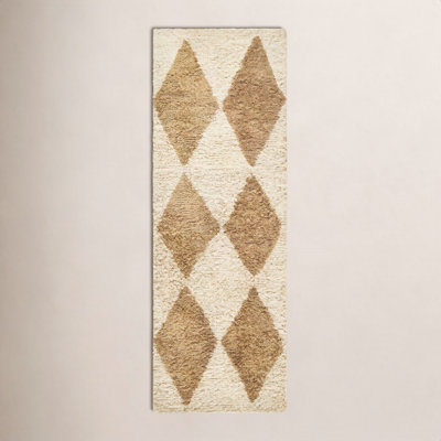 Anemone Hand-Tufted Diamond Shag Rug