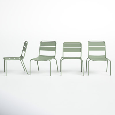 Kapri Premium All-Weather Wicker Outdoor Stacking Dining Side Chair