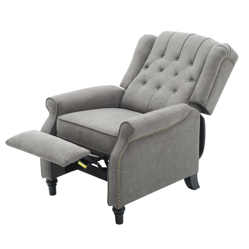 Fauteuil inclinable manuel standard de 29,1 po de largeur Westerman, Mélange de polyester gris