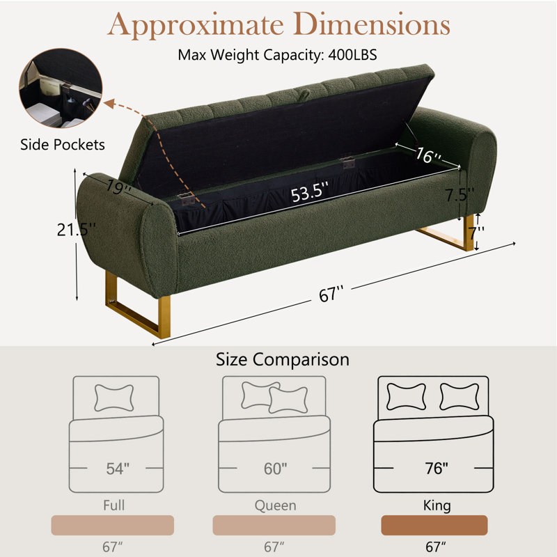 Banc Storang surdimensionné, Green