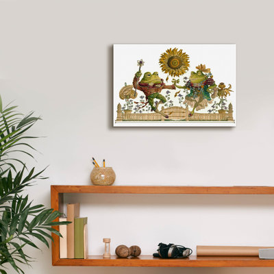 'Frog Gavotte' by David Galchutt Canvas Wall Art