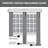 Neacsa Linen Semi Sheer Peony Flower Patterned Rod Pocket Curtain Pair-38675487-27720682