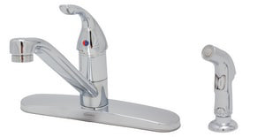 Proflo Kitchen Faucet with Side Spray, Polished Chrome