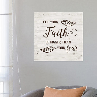 Bigger Than Fear by Amanda Murray - Wrapped Canvas Print