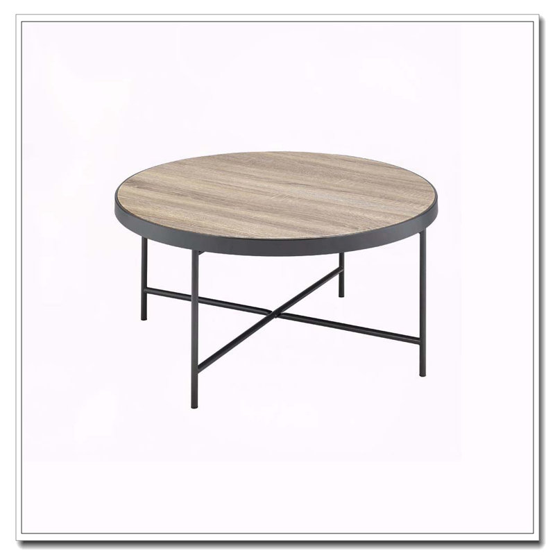 Weathered Grey Oak And Black Coffee Table