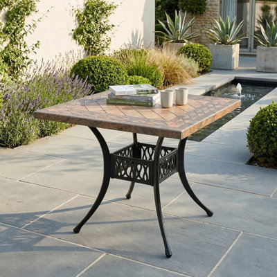 Square Outdoor Dining Table , 90cm W 90cm D
