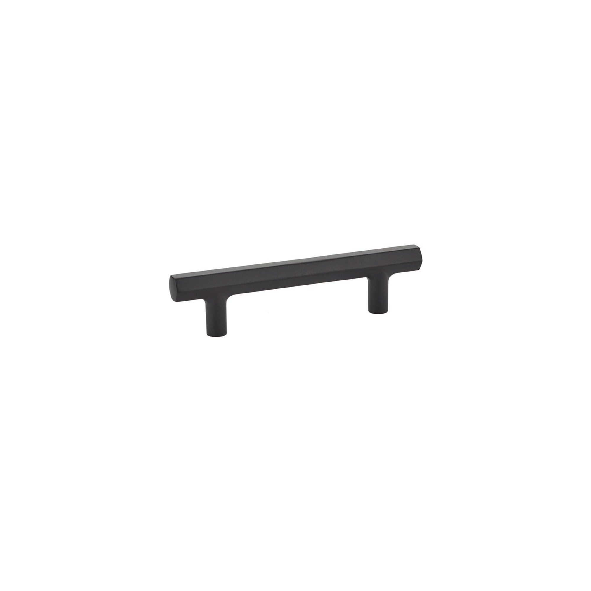 Emtek Mod Hex Cabinet Pull, Flat Black, 3.5"