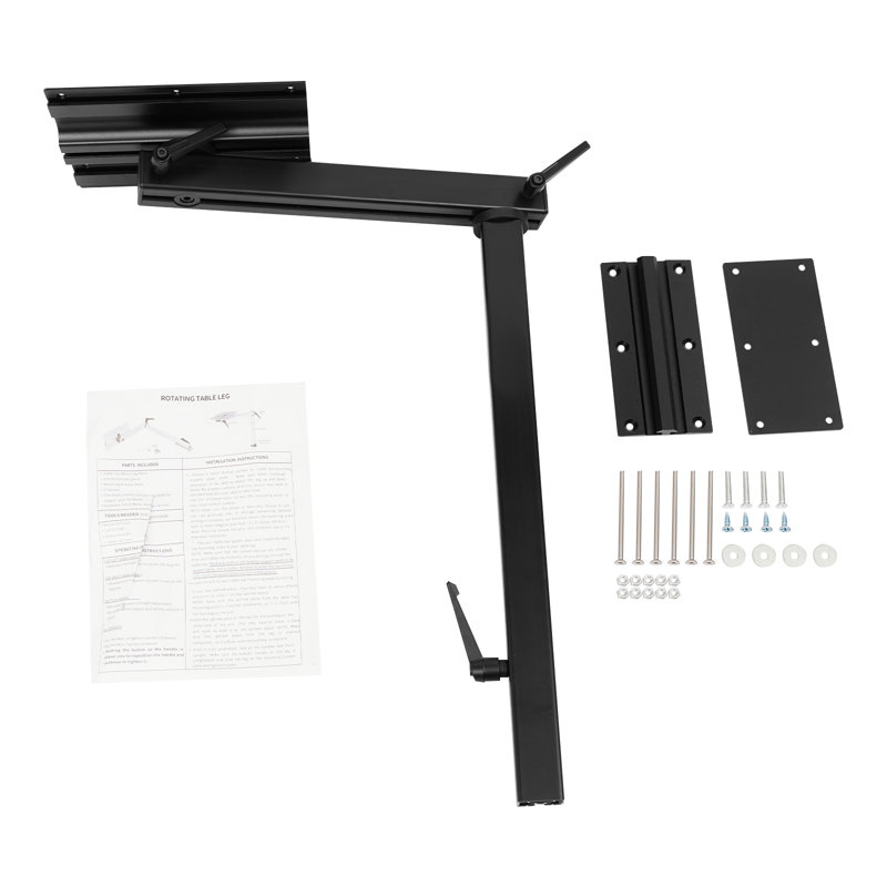 Height-Adjustable Removable& Rotatable Table Leg