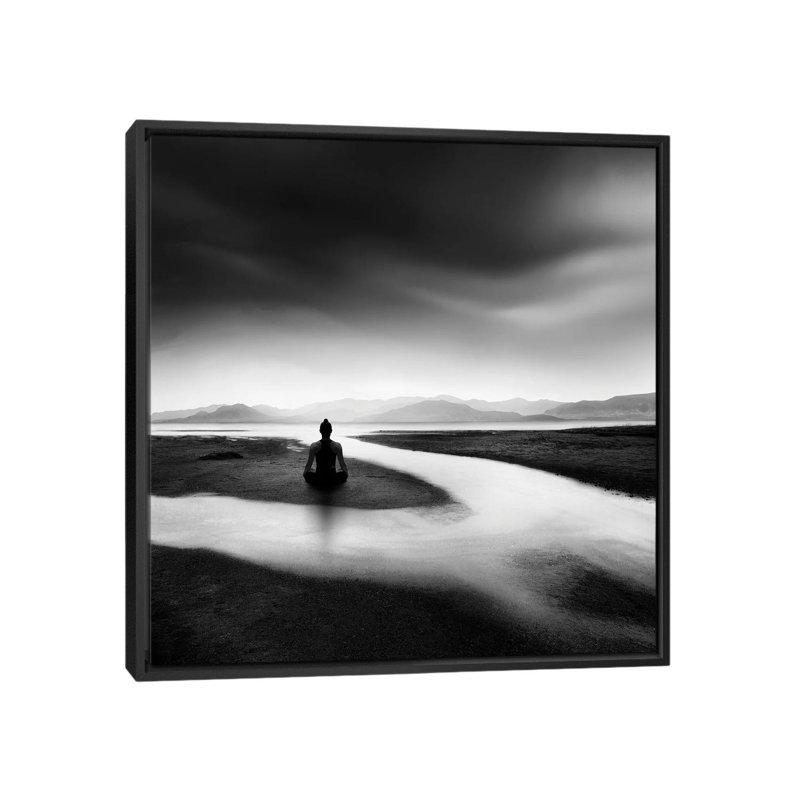 Zen Stream by Jackson Carvalho - Floater Frame Print on Canvas