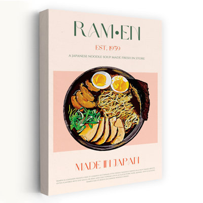 Japanese Ramen Bowl Contemporary Wall Art