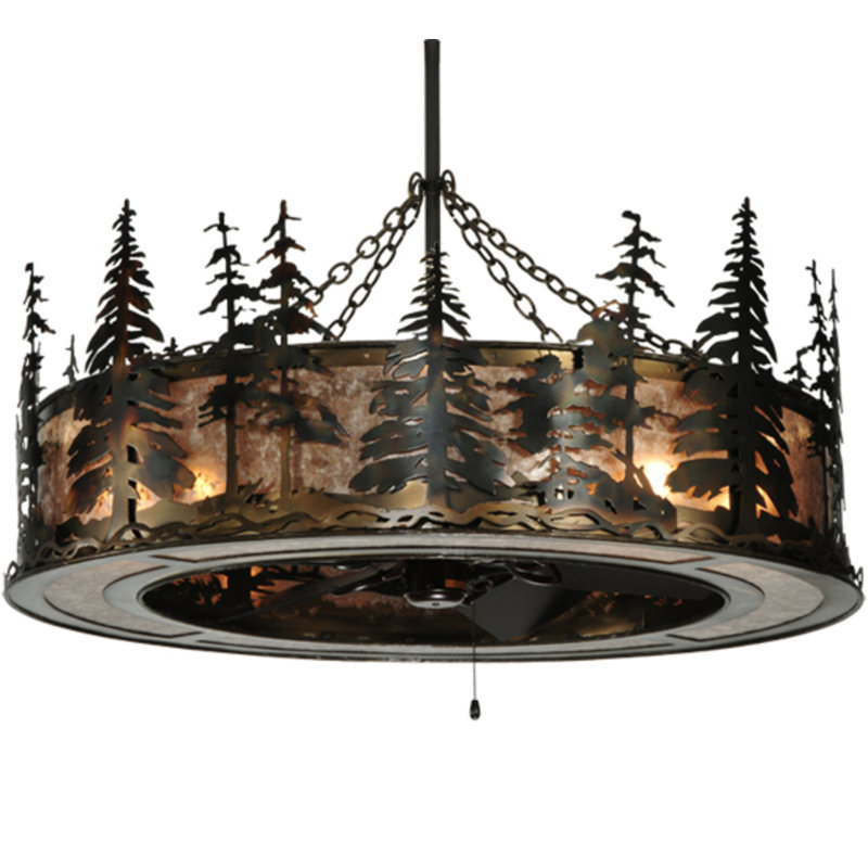 Tall Pines Downrod Ceiling Fan