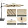 132'' Cantilever Umbrella with a Base