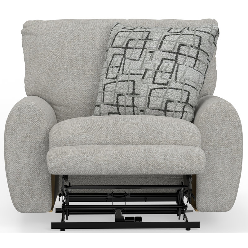 Fauteuil inclinable électrique Beyla, Polyester crème